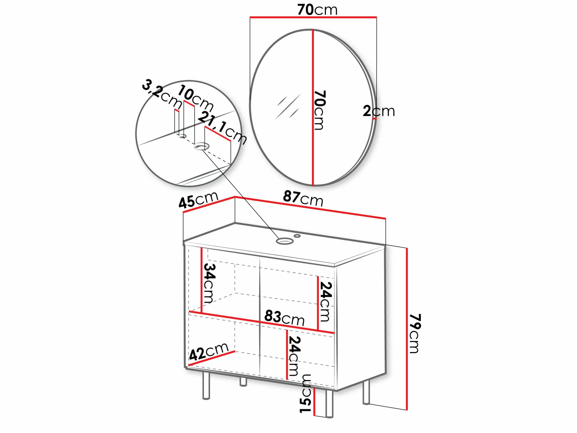 Badeværelsessæt Decus I (Kashmir)