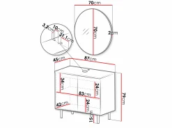 Badeværelsessæt Decus II (Kashmir)