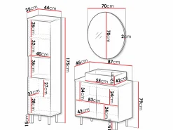 Badeværelsessæt Decus III (Kashmir)
