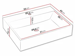 Badeværelsessæt Nauta I (Valnød + Hvid marmor)