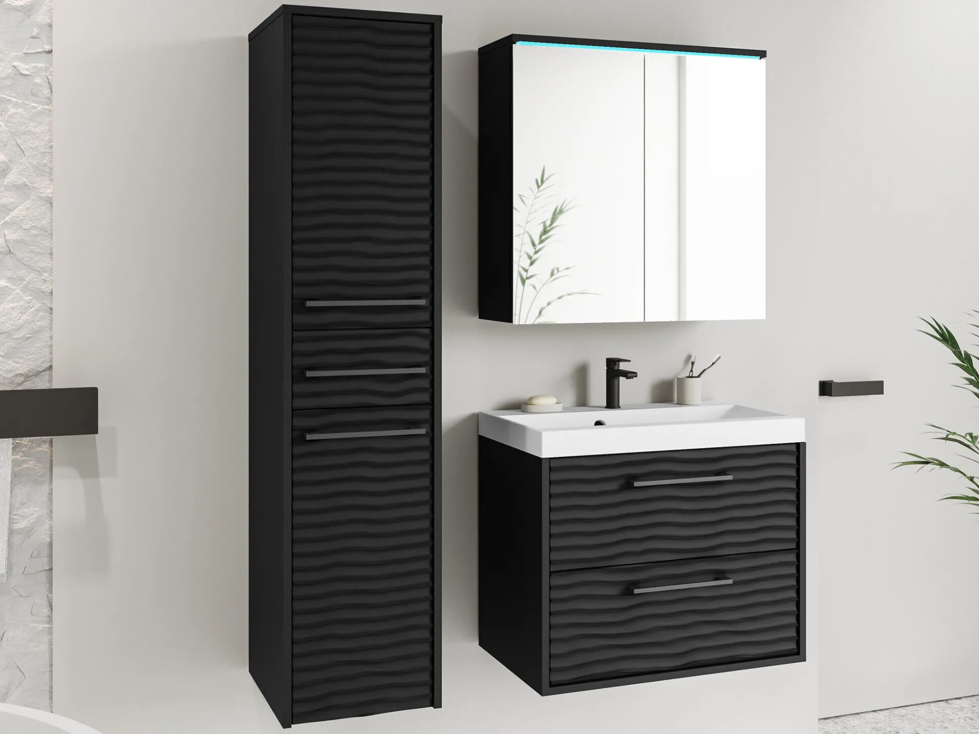 Badeværelsessæt Sarasota 173 (Grafit)