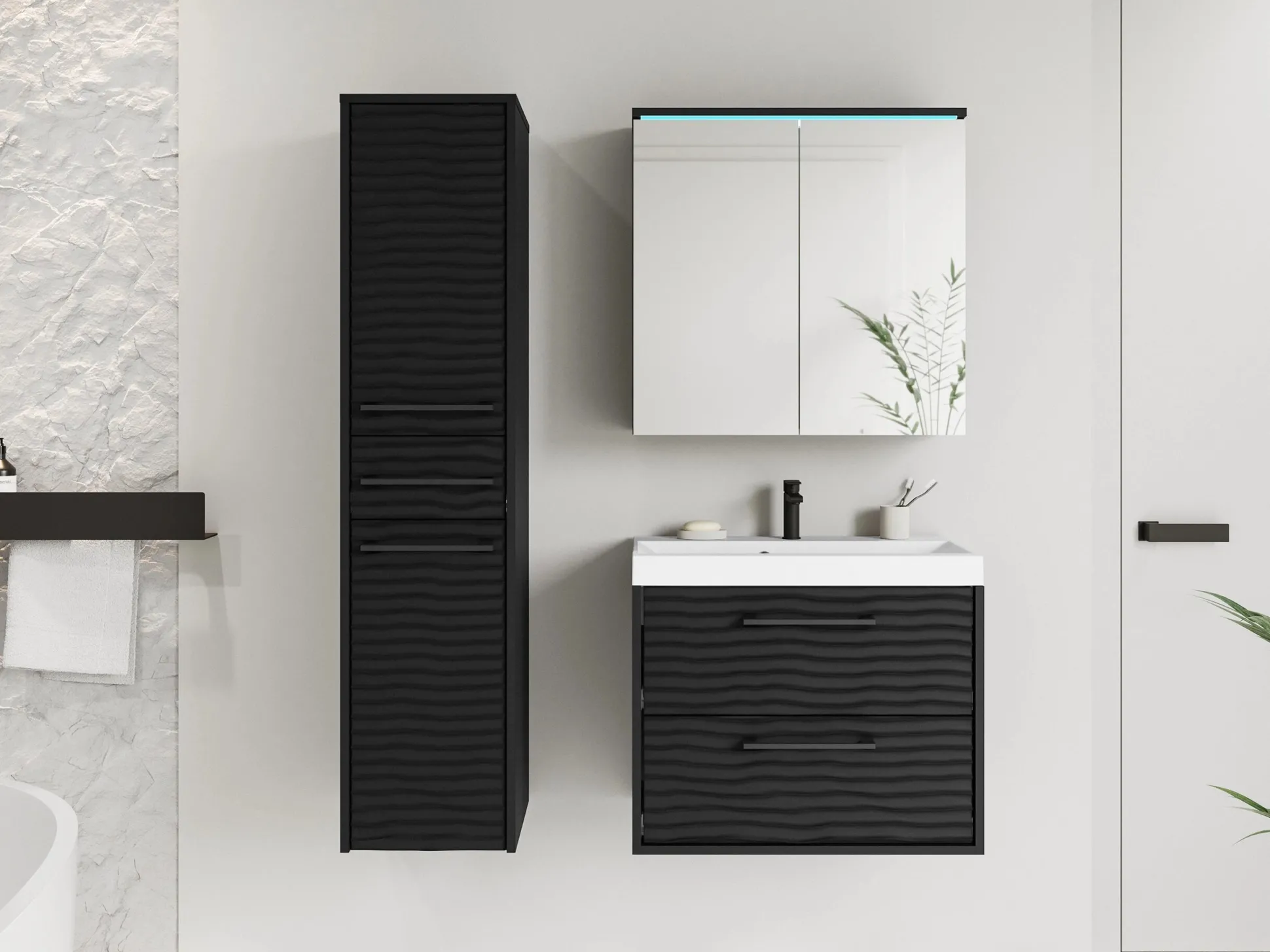 Badeværelsessæt Sarasota 173 (Grafit)