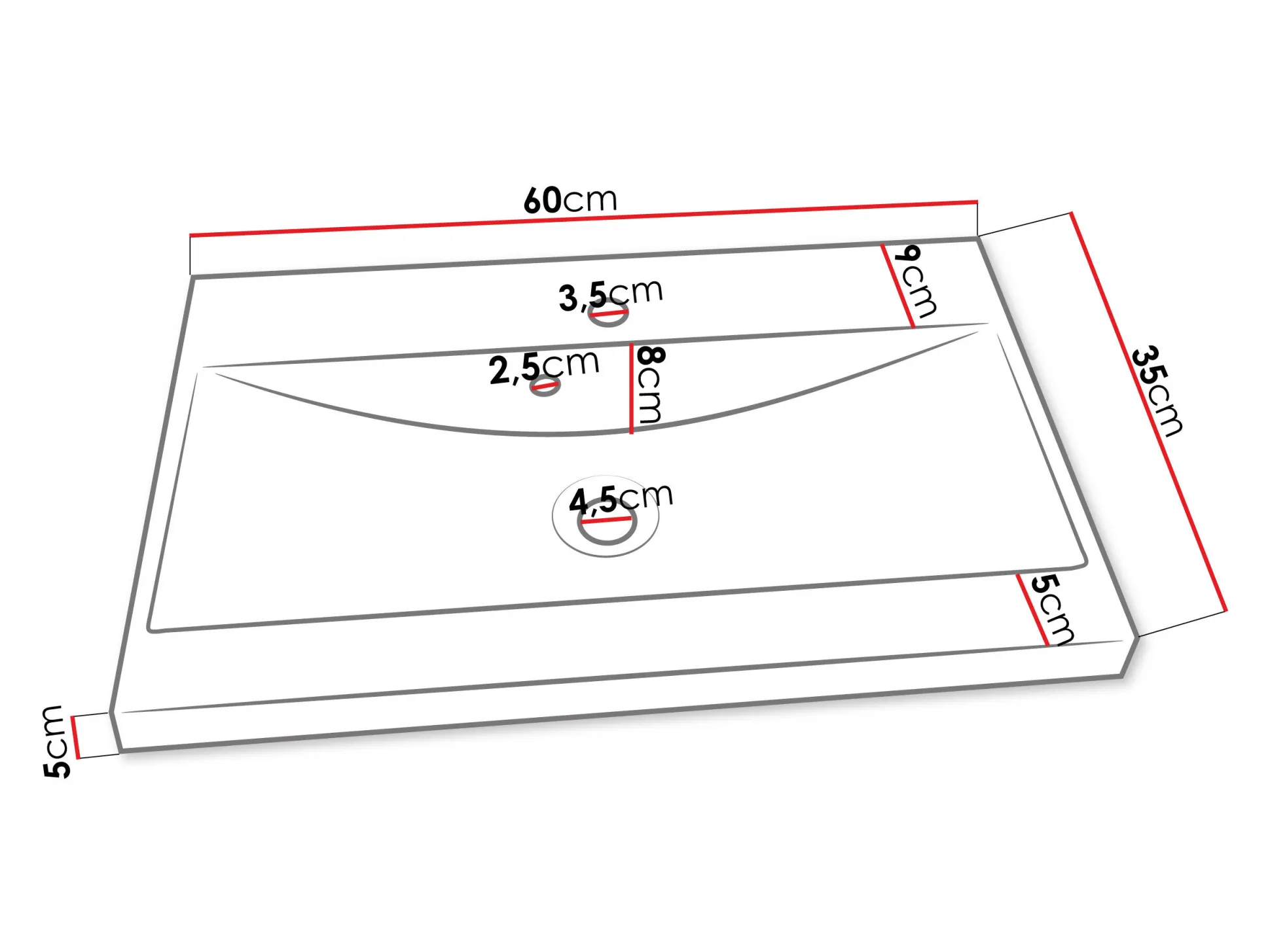 Badeværelsessæt Sarasota 173 (Grafit)