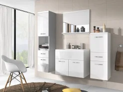 Badeværelsessæt Sarasota 109 (Hvid + Glansfuld hvid)