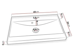 Badeværelsessæt Sarasota 109 (Hvid + Glansfuld hvid)
