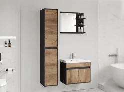 Badeværelsessæt Sarasota 168 (Matera grå + Kastanje)