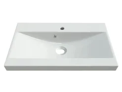 Badeværelsessæt Sarasota 122 (Wotan eg + Glansfuld hvid)