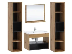 Badeværelsessæt Velum II (Hvid + Artisan eg)