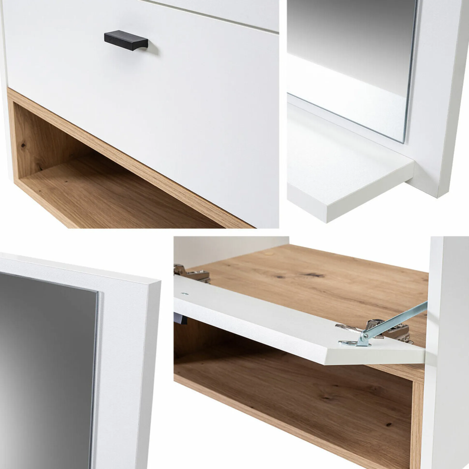 Badeværelsessæt Velum II (Hvid + Artisan eg)