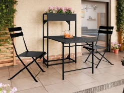 Balkonsæt Lenitus (Sort)