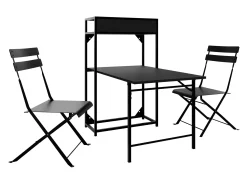 Balkonsæt Lenitus (Sort)