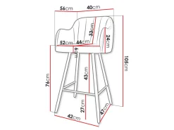 Barstol Comfivo Anser I (Magic Velvet 2219)