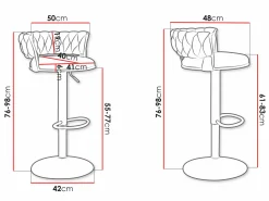 Barstol Comfivo Hilaritas III (Sølv + Grå)