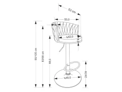 Barstol Houston 2016 (Beige + Sort)