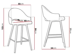 Barstol Jackson 103 (Sort + Magic Velvet 2209)