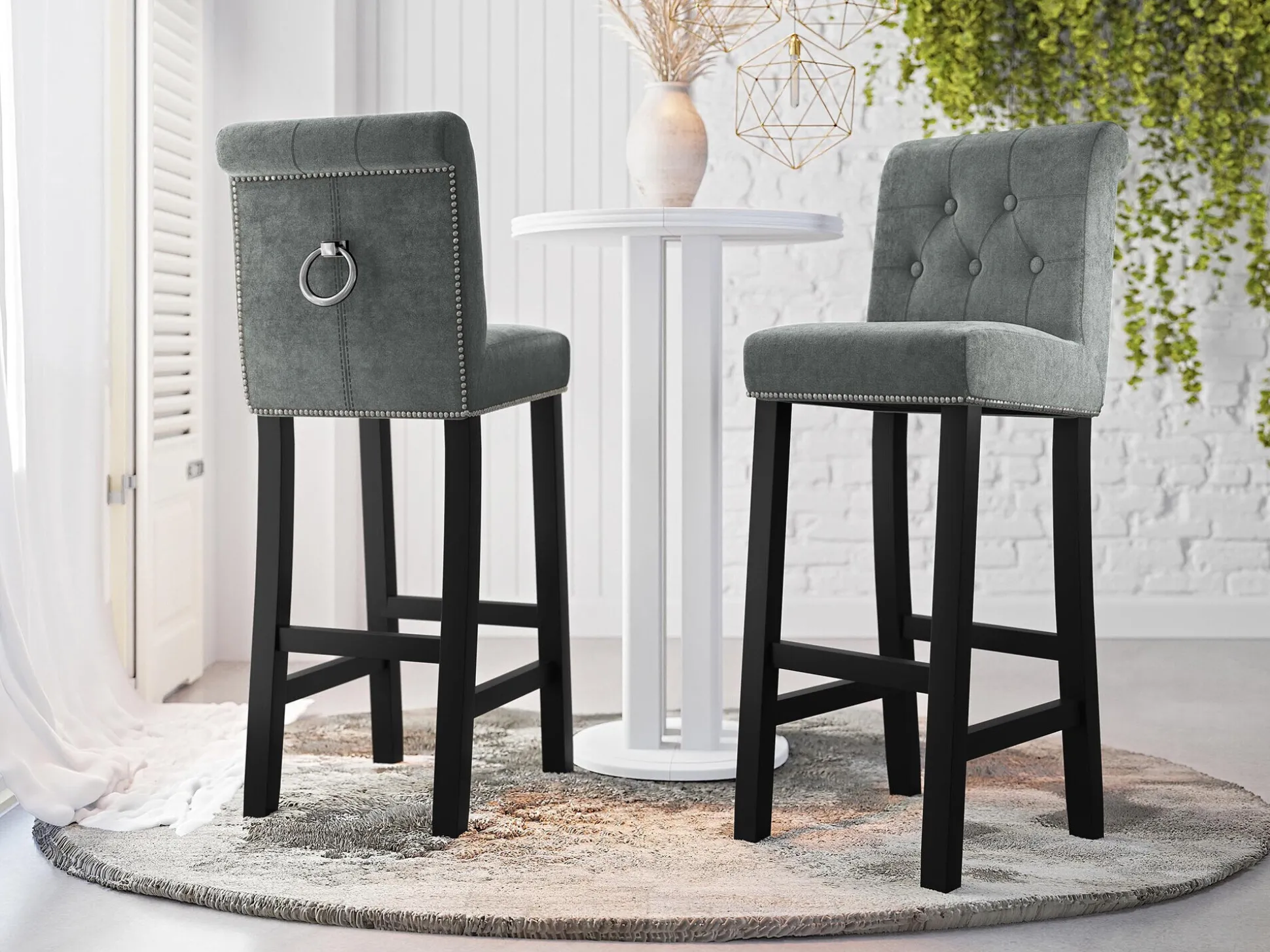 Barstol Jackson 100 (Sort + Magic Velvet 2217)