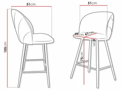 Barstol Sparks 204 (Kongelig fløjl 12)