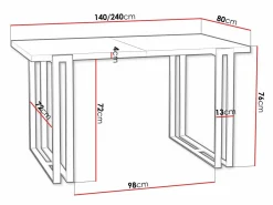 Bord Comfivo Sors (Brun + Sort)