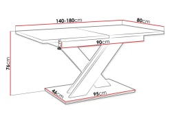 Bord Decium (Glansfuld hvid)
