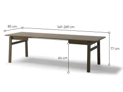 Bord Fresno 172 (Mørk eg)