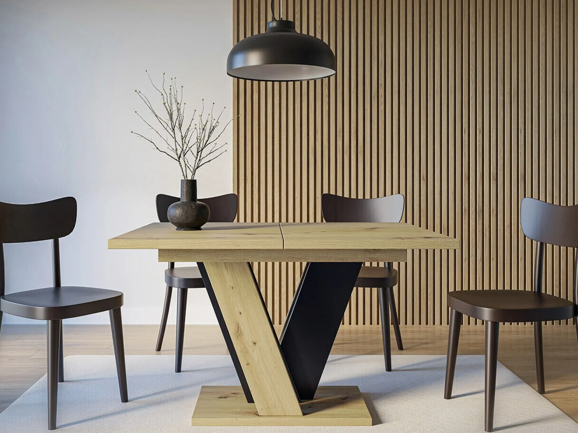 Bord Goodyear 125 (Artisan eg + Sort)