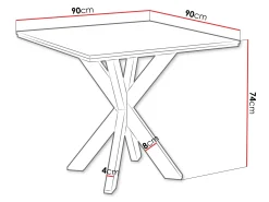 Bord Goodyear 137 (Sort marmor)