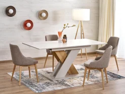 Bord Houston 1724 (Cremefarvet eg + Kashmir)