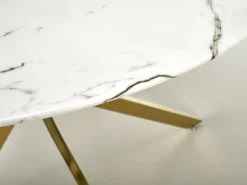 Bord Houston 1538 (Gylden + Hvid marmor)