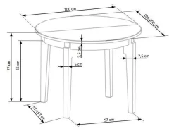 Bord Houston 785 (Honning eg)