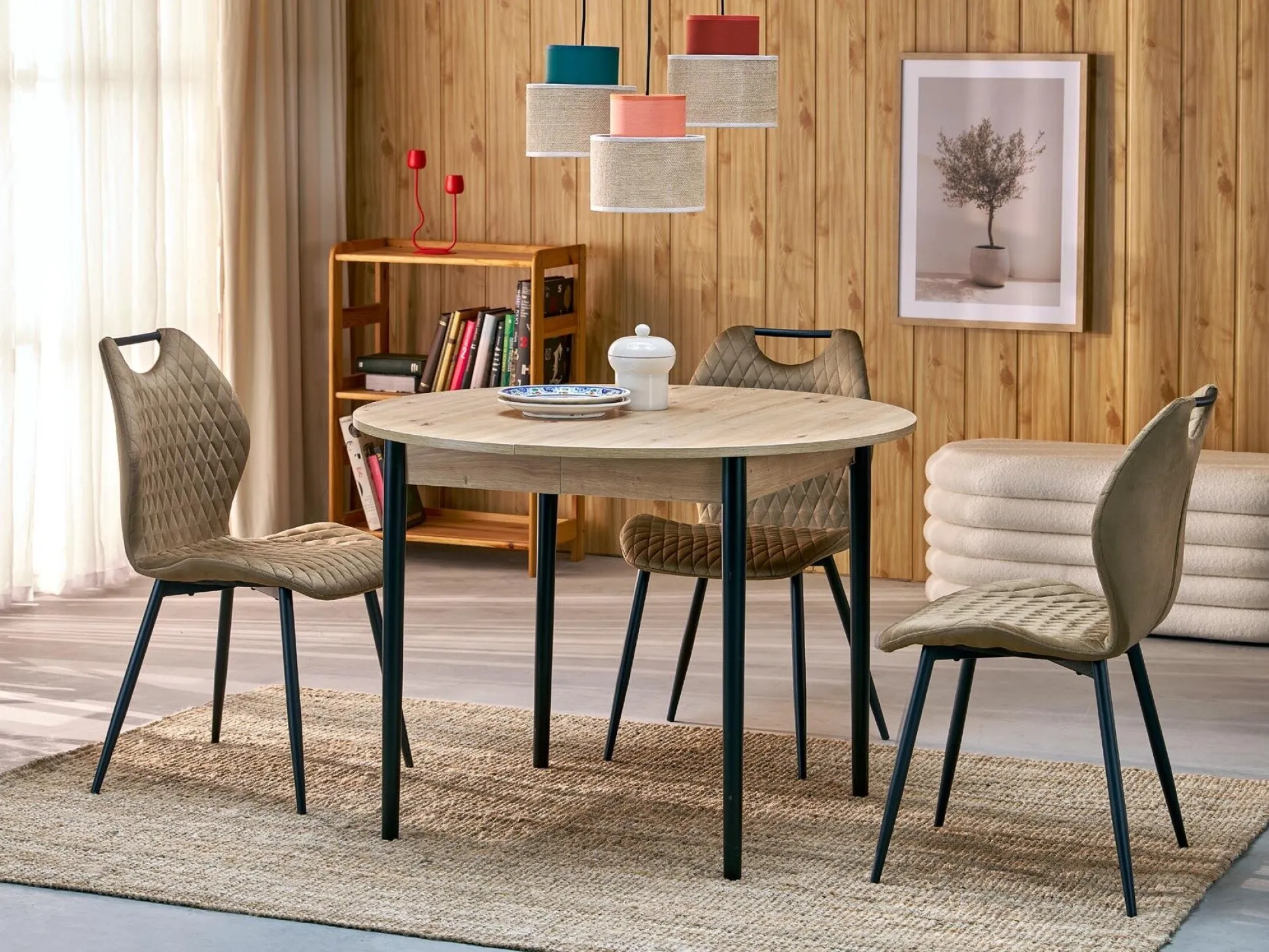 Bord Houston 1990 (Sort + Artisan eg)