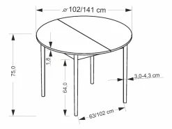 Bord Houston 1990 (Sort + Artisan eg)