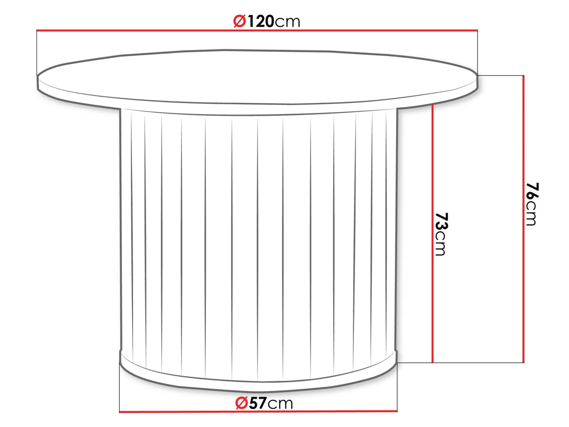 Bord Novmono 107 (Sort)