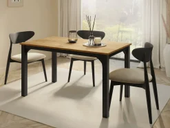 Bord Oswego 136 (Craft gylden eg + Sort)