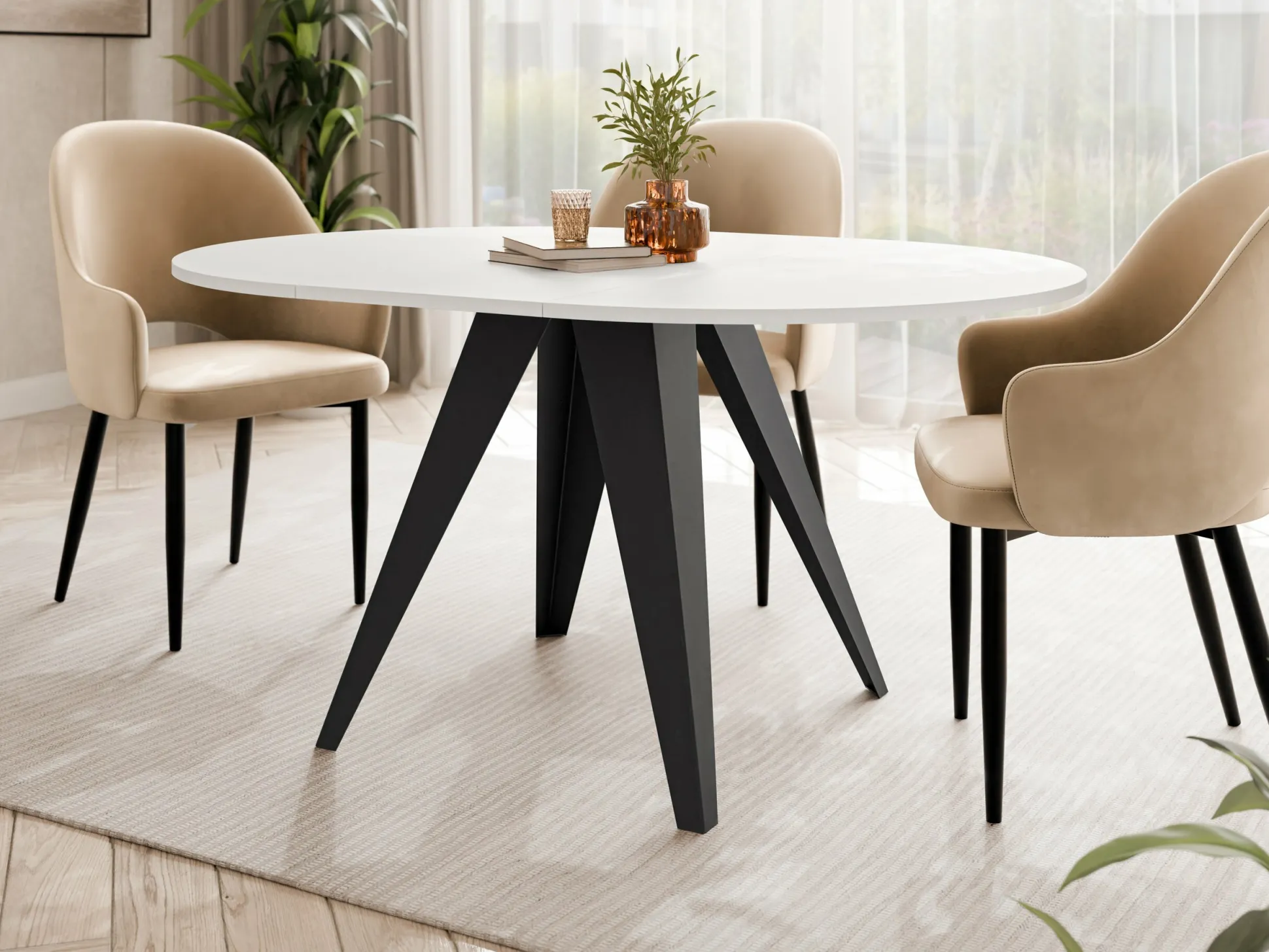 Bord Oswego 175 (Hvid)