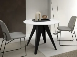 Bord Oswego 114 (Sort + Hvid)