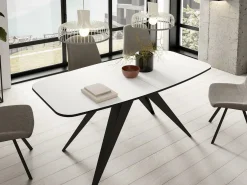 Bord Oswego 115 (Sort + Hvid)