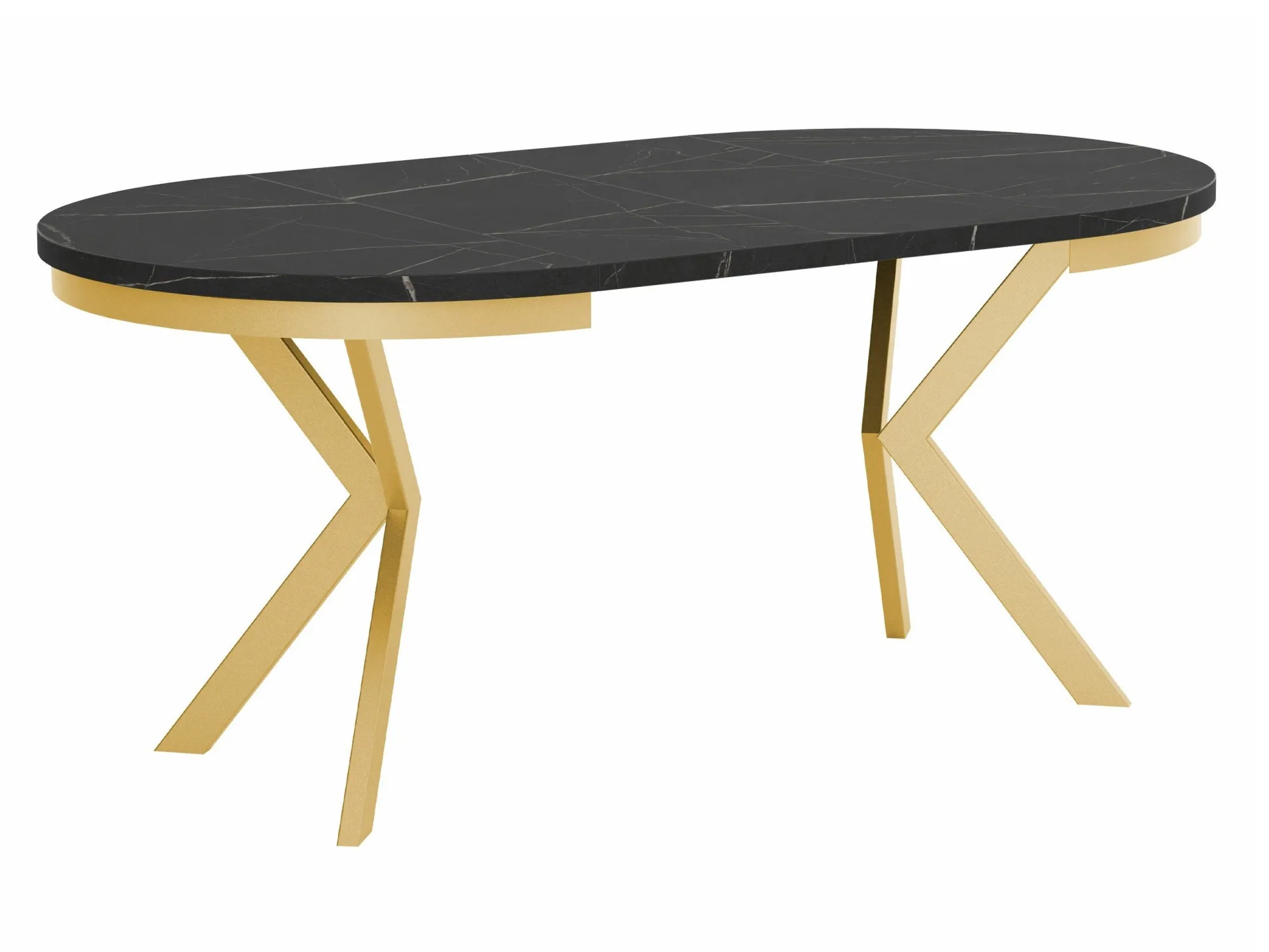 Bord Oswego 157 (Sort marmor)