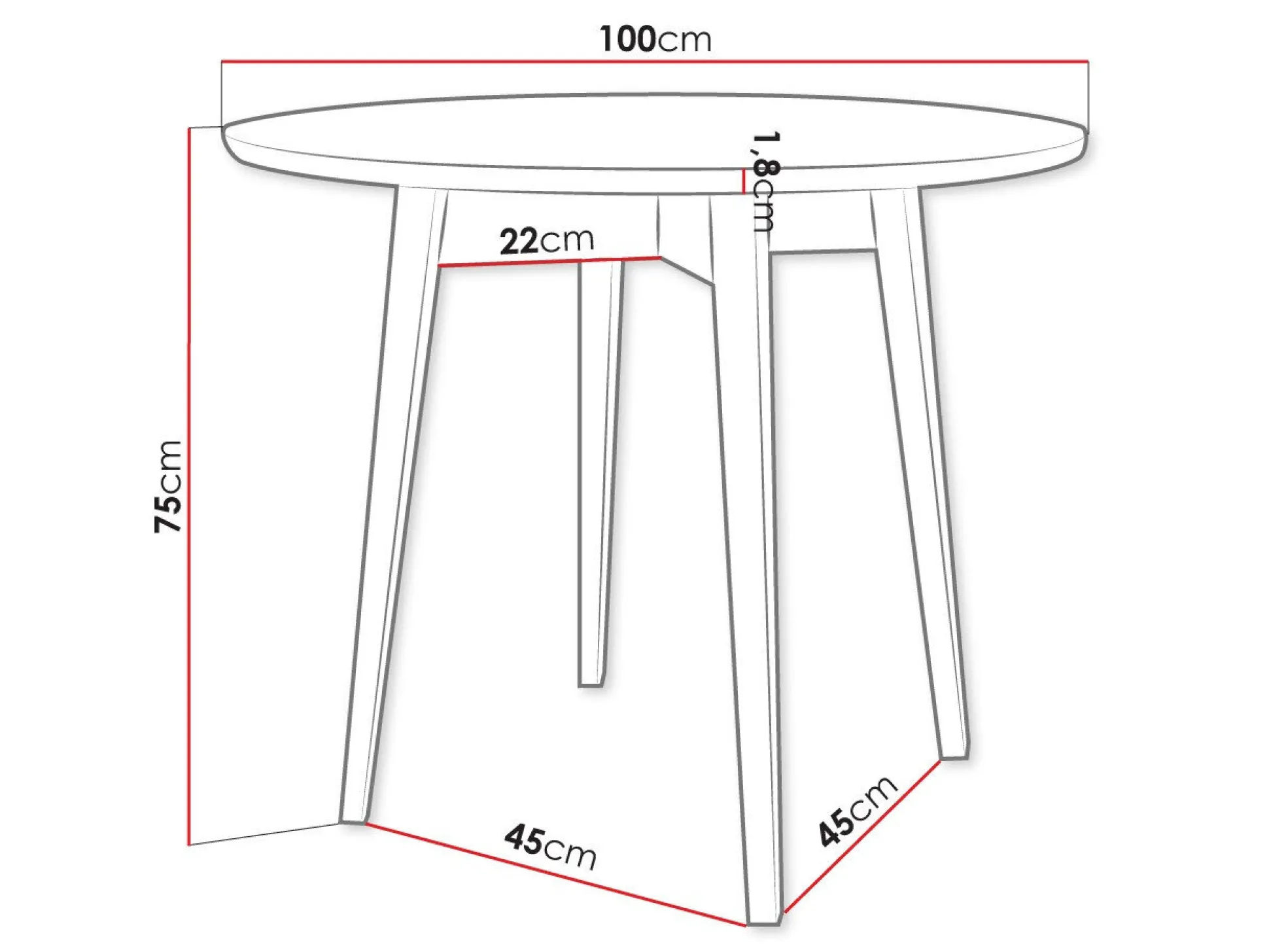 Bord Racine 123 (Brun)