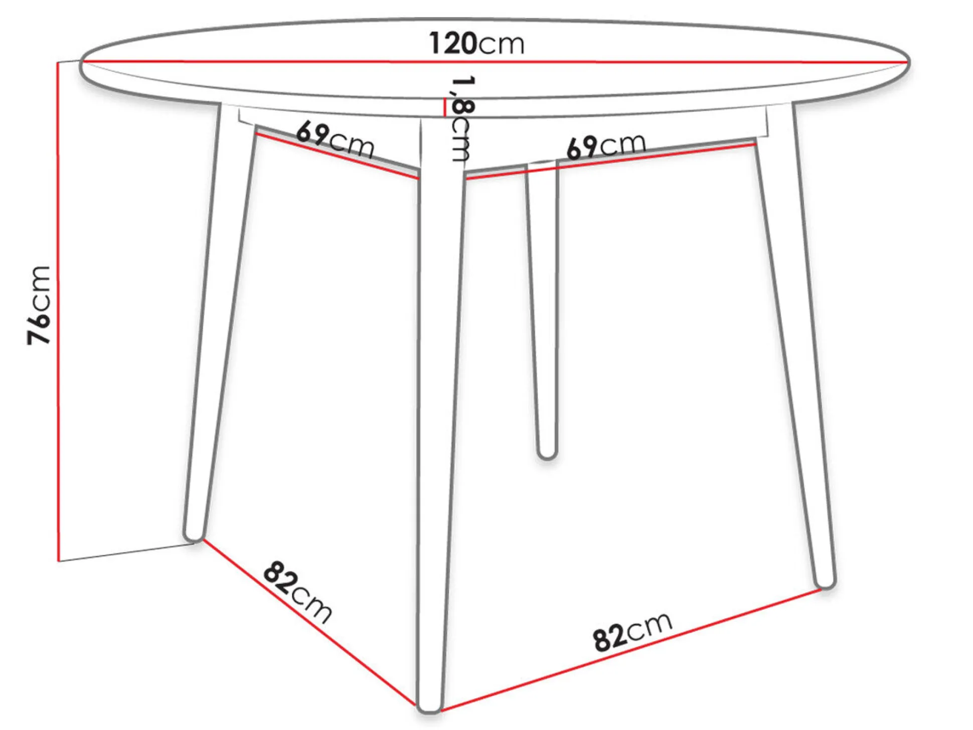 Bord Racine 118 (Sort)