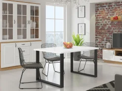 Bord Tucson 137 (Hvid + Sort)