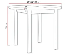 Bord Victorville 355 (Artisan eg + Hvid)