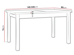 Bord Victorville 359 (Grandson eg + Hvid)