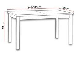 Bord Victorville 126 (Hvid)