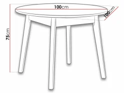 Bord Victorville 128 (Hvid)