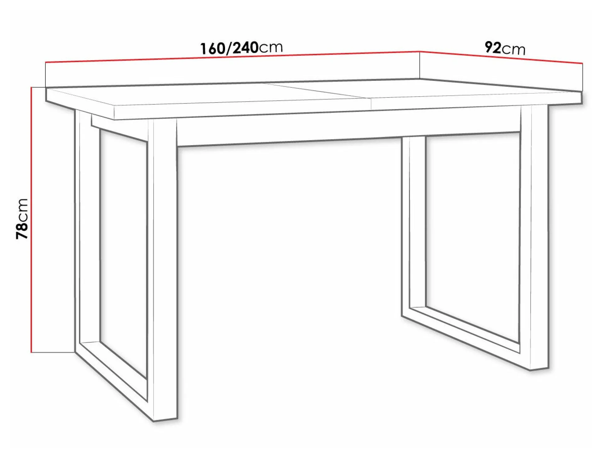Bord Victorville 327 (Hvid)