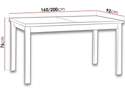 Bord Victorville 177 (Hvid)