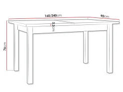 Bord Victorville 360 (Hvid)