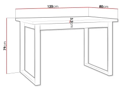 Bord Victorville 378 (Wotan eg + Sort)