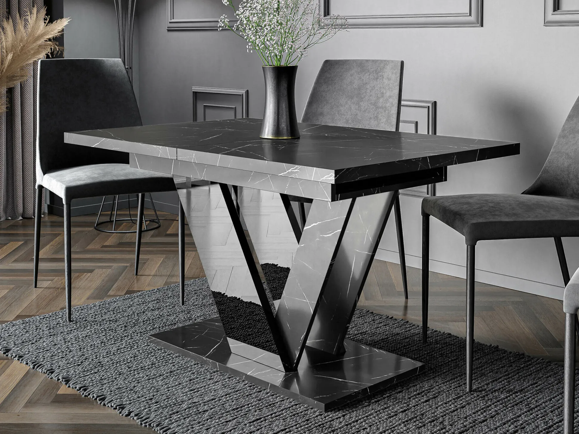 Bord Violium (Sort marmor)