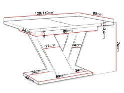 Bord Violium (Sort marmor)